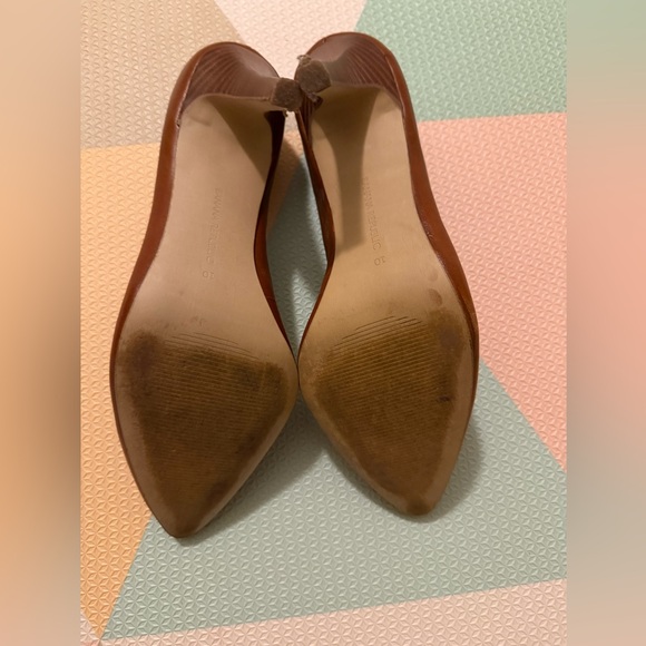 Banana Republic Tan Leather Heels Size 10 - Picture 6 of 6